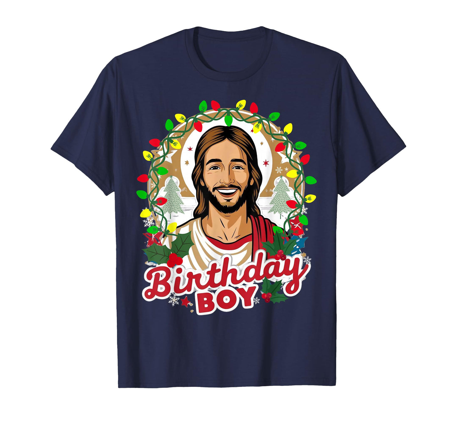 Funny Jesus Birthday Boy Christmas Xmas Holiday Ugly Sweater T-Shirt