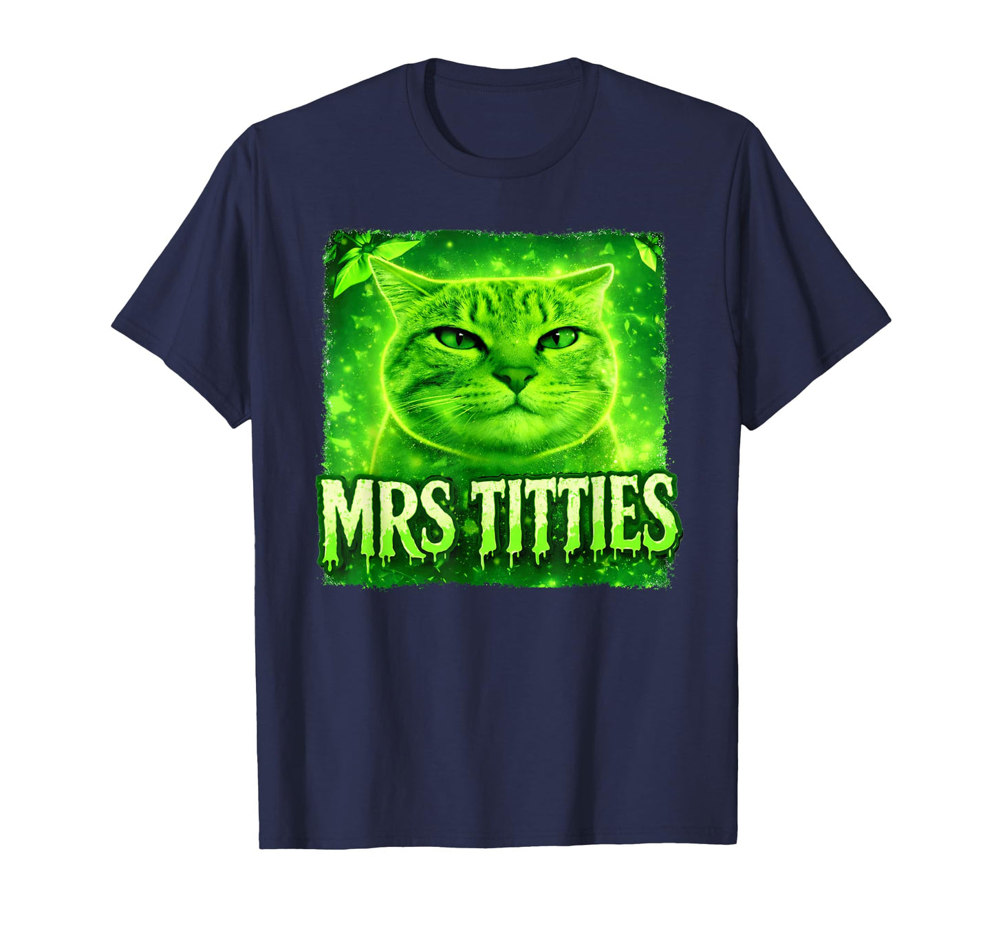 Mrs Titties Funny Cat Meme Graphic Cat Lovers T-Shirt