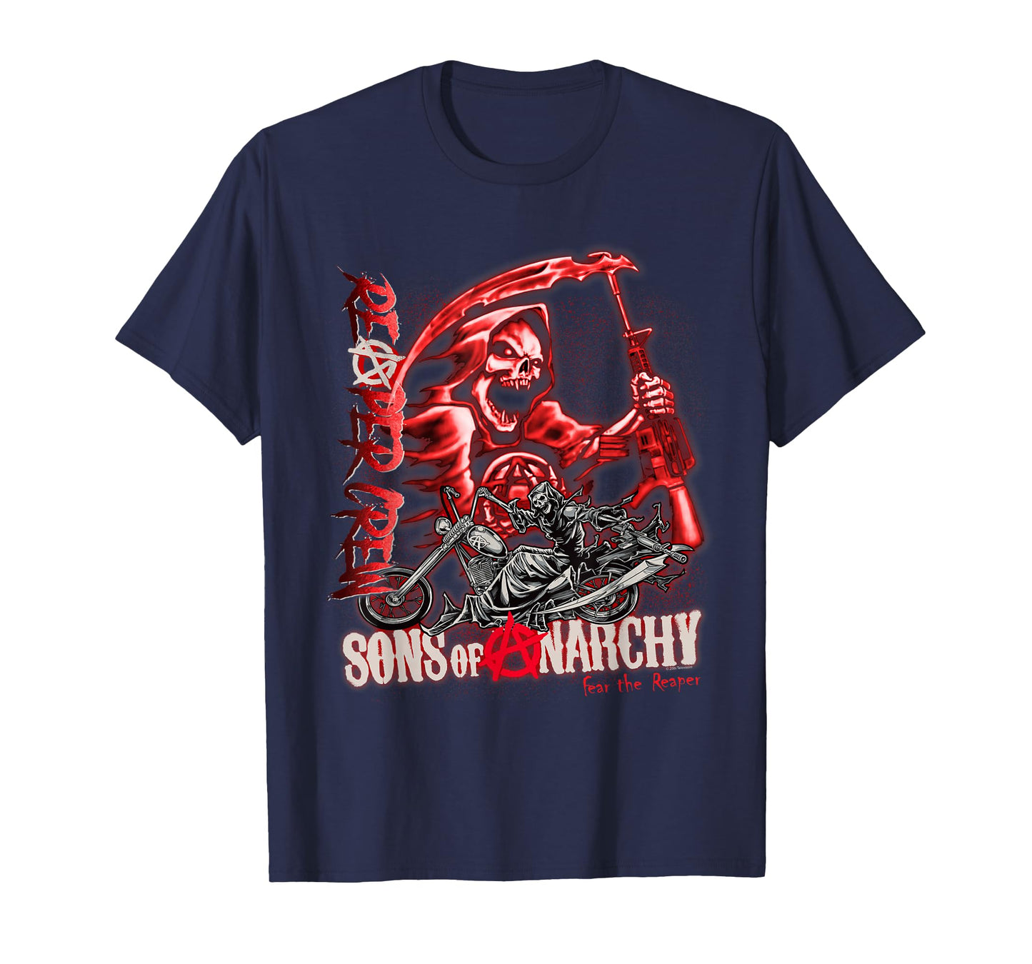 Sons of Anarchy Throwback Fear The Reaper Biker TV Show T-Shirt