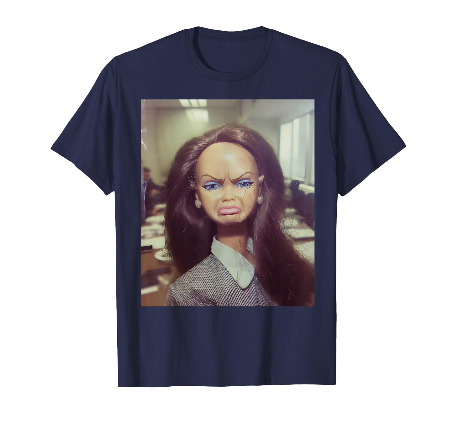 Distressed Doll Face Meme T-Shirt