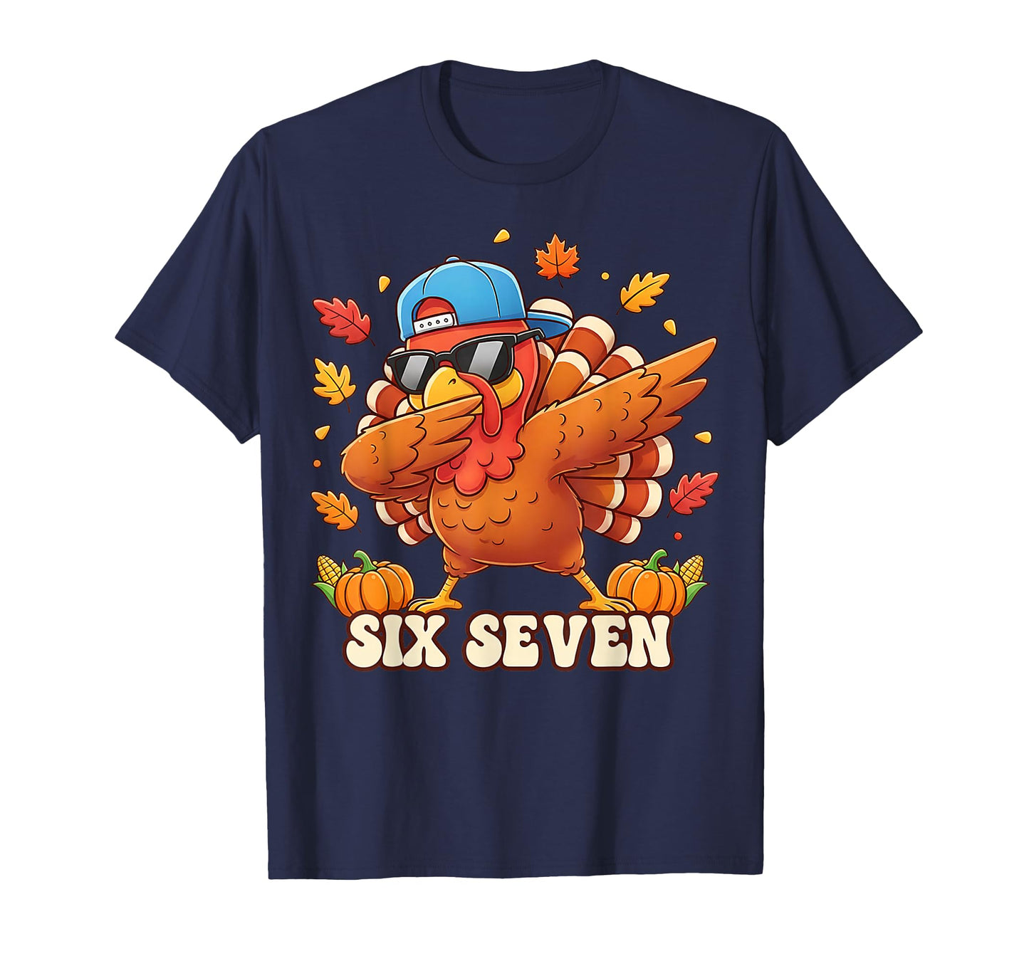 Funny Thanksgiving Outfit Kids Toddler Boys Dab Turkey 67 T-Shirt