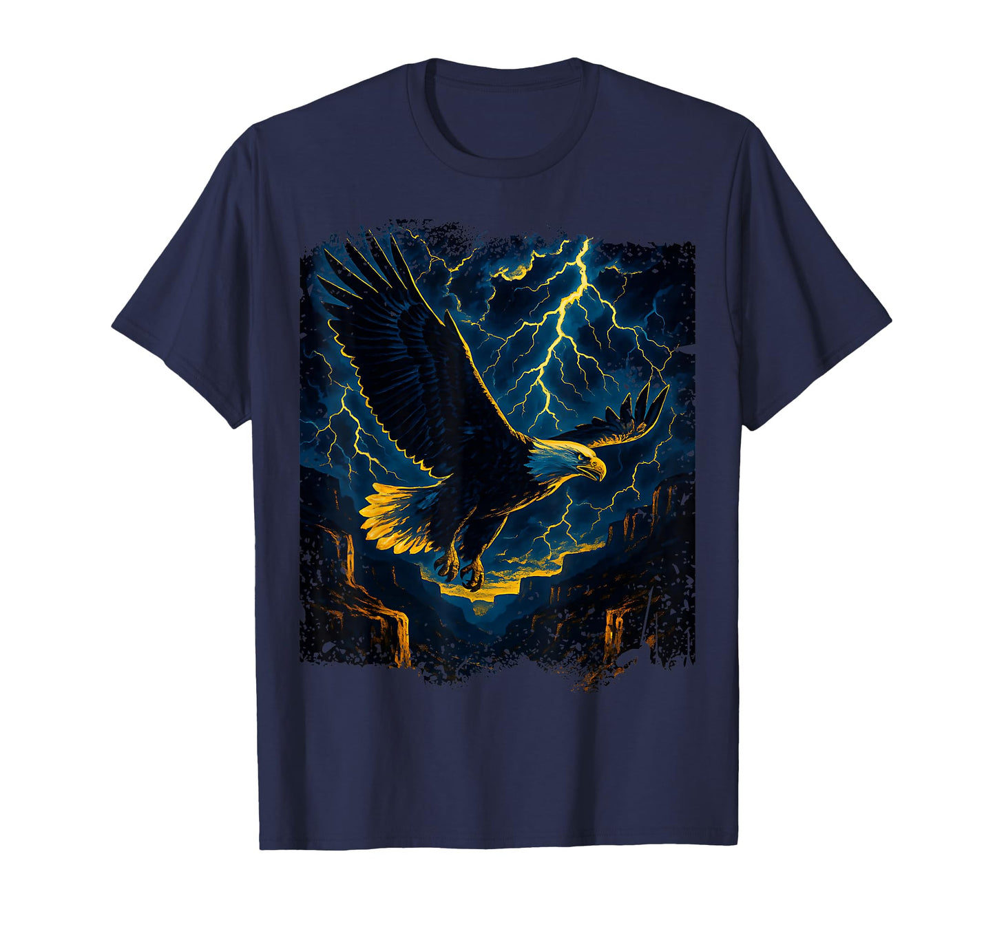 Eagle Flying Over Canyon for Men Women & Kids T-Shirt