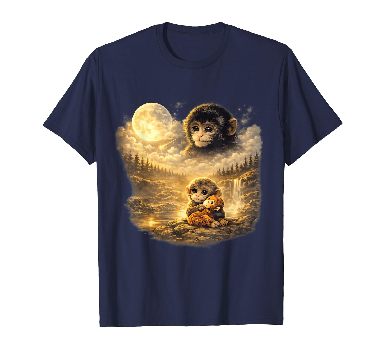 Punch Monkey Moon Vintage Moon T-Shirt