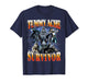 Tummy Ache Survivor Funny Alpha Wolf Meme for Men Women Kids T-Shirt