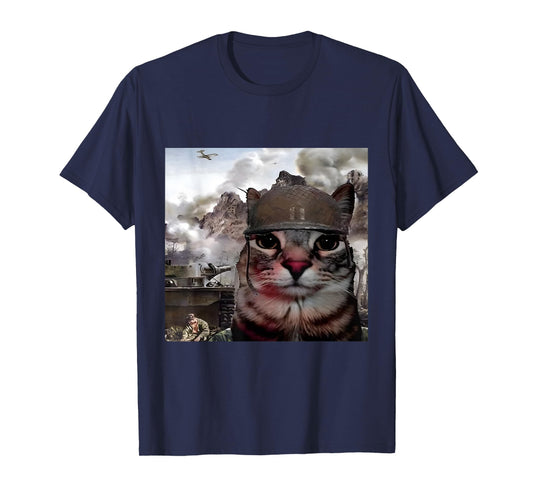 Thousand Yard Stare Cat T-Shirt