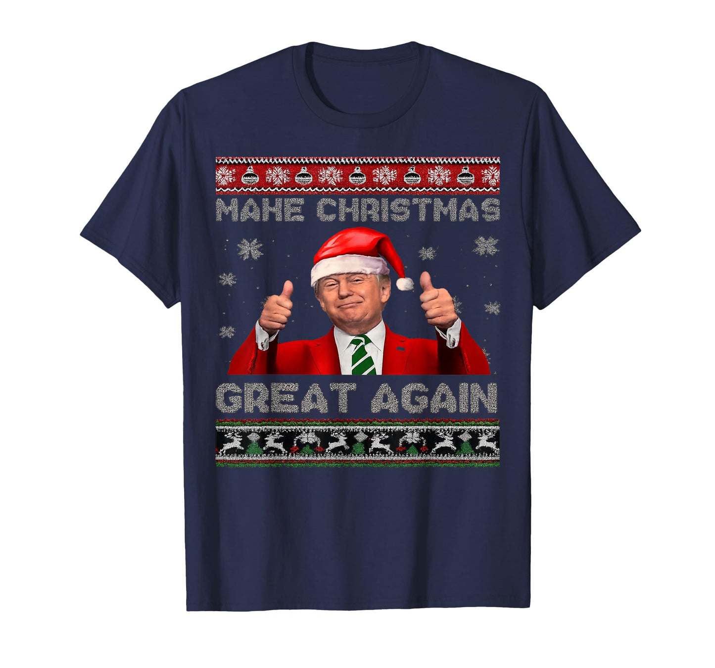 Make Christmas Great Again Xmas Trump T-Shirt
