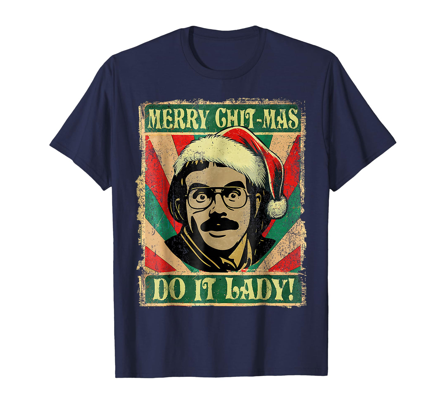Do It Funny Chit-mas Christmas Santa Hat T-Shirt