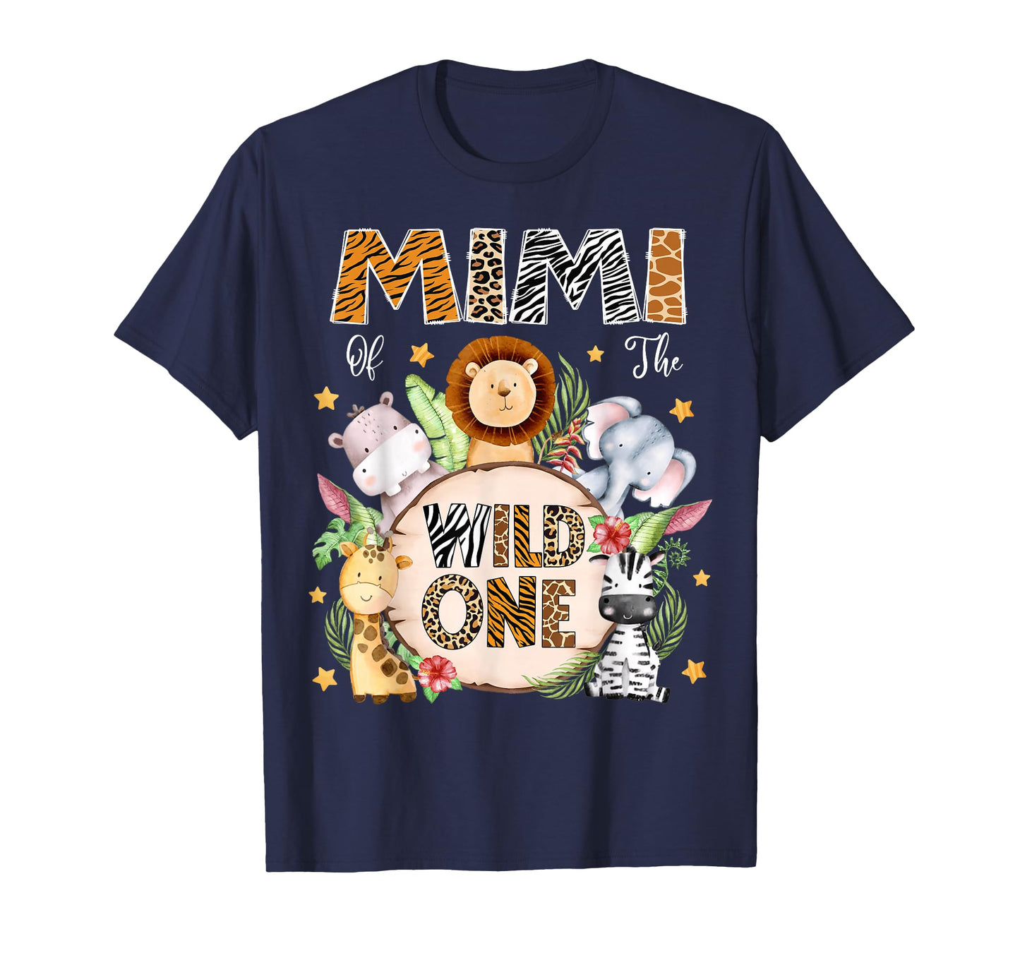 Mimi of The Wild One 1St Birthday Kids Safari Jungle T-Shirt