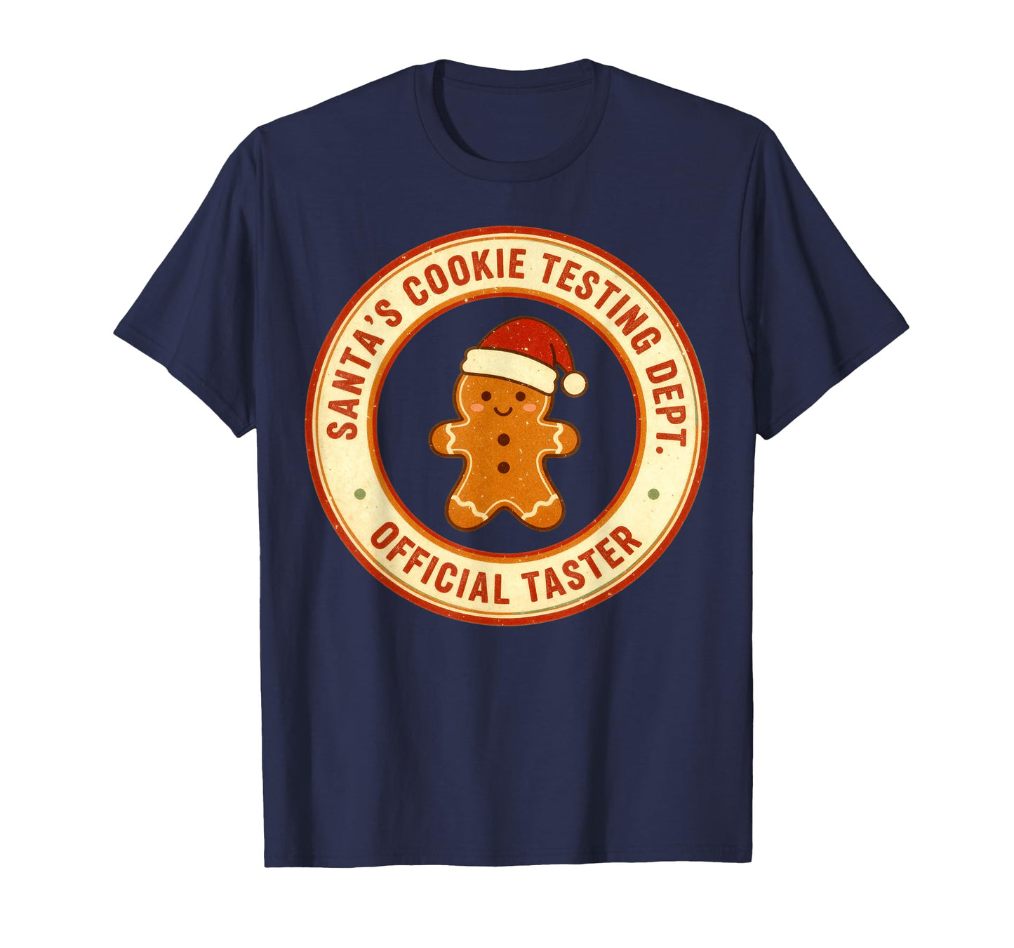 Santa Cookie Testing Department Holiday Baking Fun Christmas T-Shirt