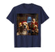 Beagle Selfie with Santa Claus Funny Christmas Meme T-Shirt
