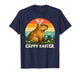 Funny Cappy Easter Capybara Easter Bunny Men Women Kids T-Shirt