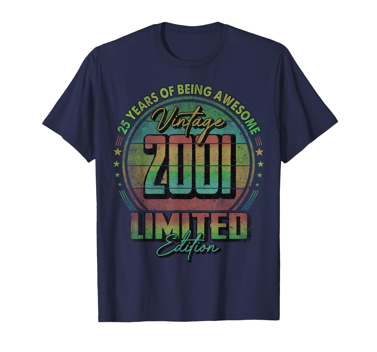 Vintage 2001 Limited Edition Shirt 25 Year Old 25th Birthday T-Shirt