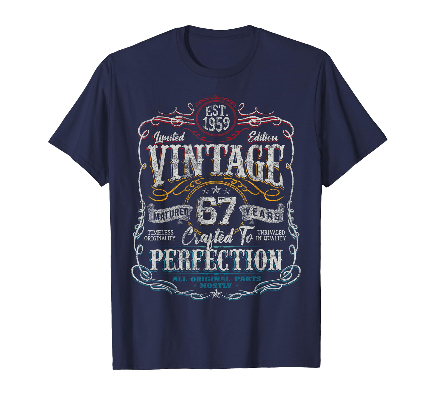 Vintage 1959 Limited Edition Shirt 67 Year Old 67th Birthday T-Shirt