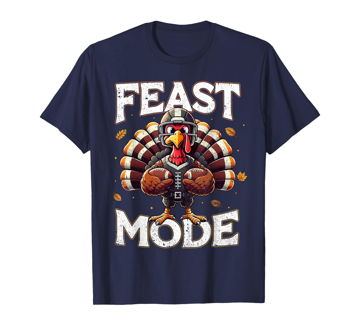 Feast Mode Turkey Vintage Football Thanksgiving Shirts Boys T-Shirt