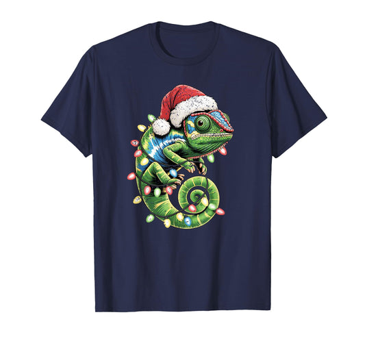 Christmas Chameleon Toddler Kids Boys Christmas Xmas T-Shirt