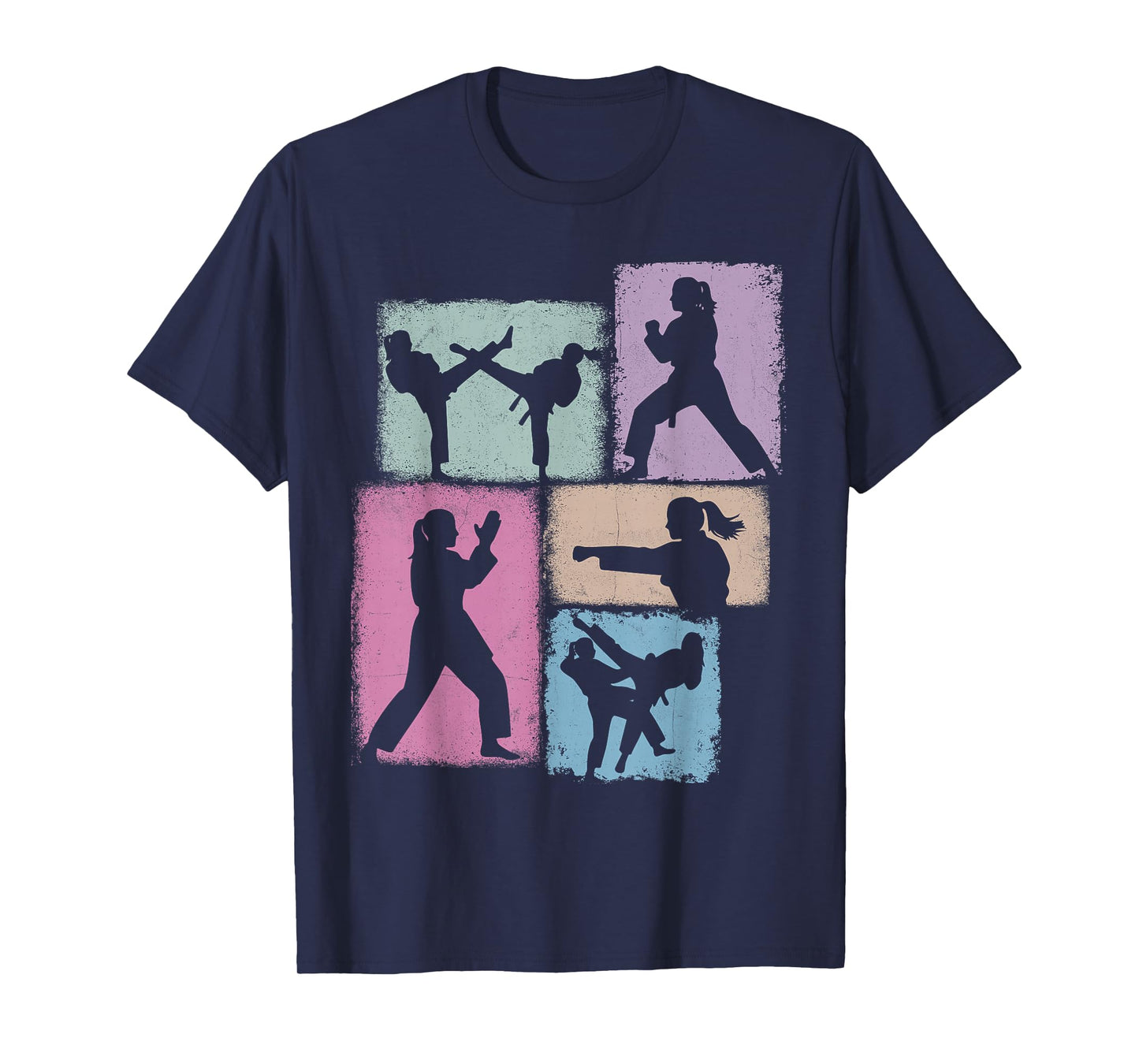 Taekwondo Practitioner Collage Women Kids Coach Youth Girl T-Shirt