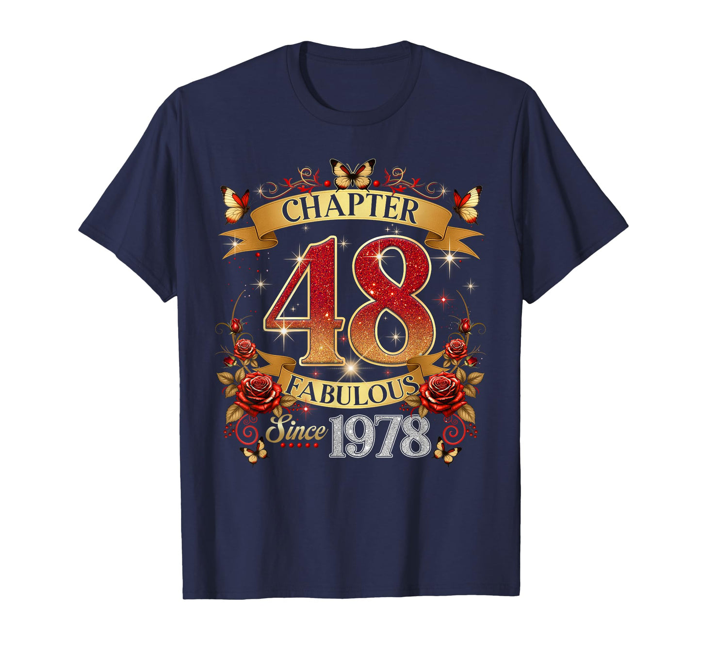 Chapter 48 Fabulous Since 1978 48th Birthday Women Girls T-Shirt