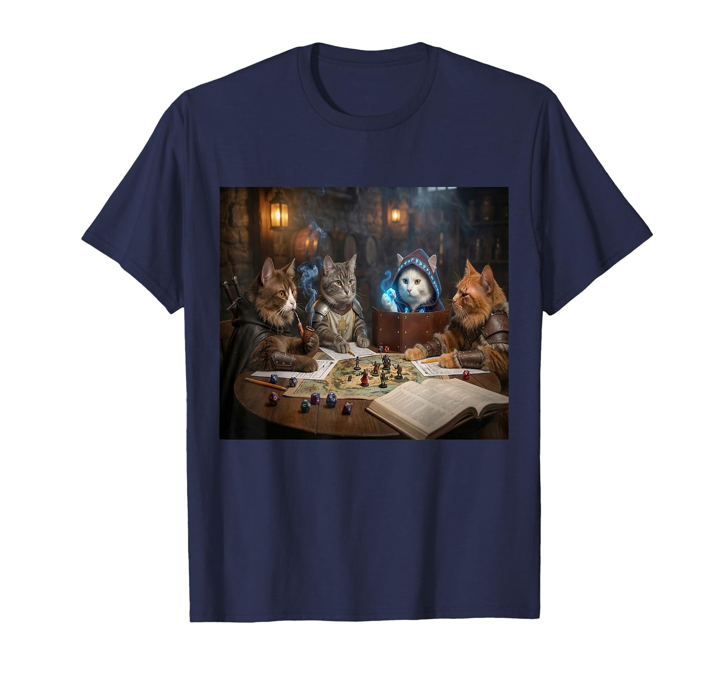Cats Side Quest Tabletop Funny Cat Meme Humor Gift Cat Lover T-Shirt