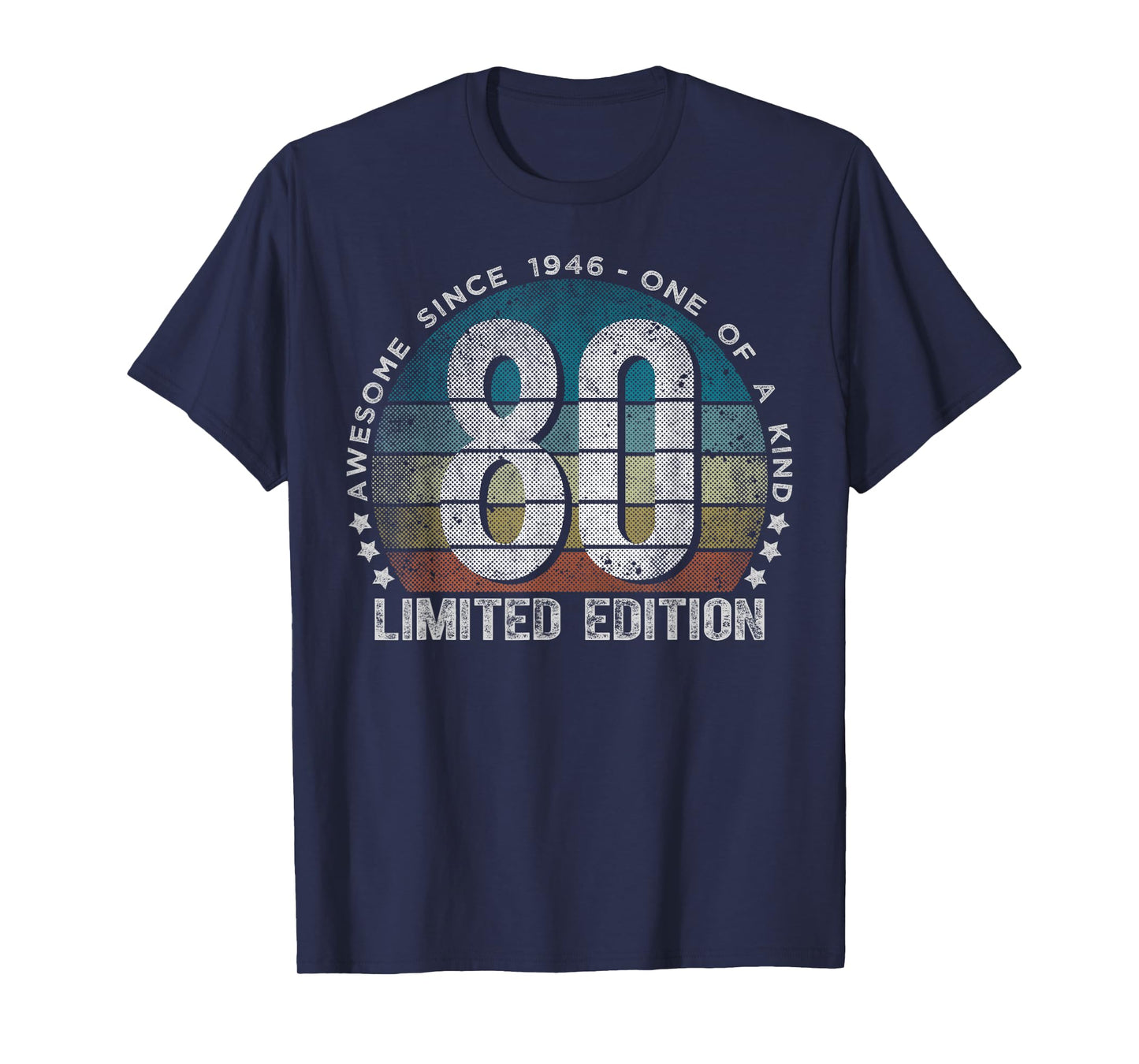 80 Year Old Gifts Vintage 1946 Limited Edition 80th Birthday T-Shirt