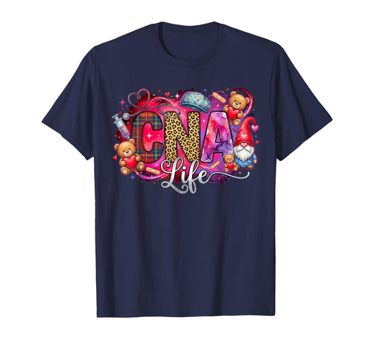 Hearts Certified Nursing Assistant Nurse CNA Valentines T-Shirt