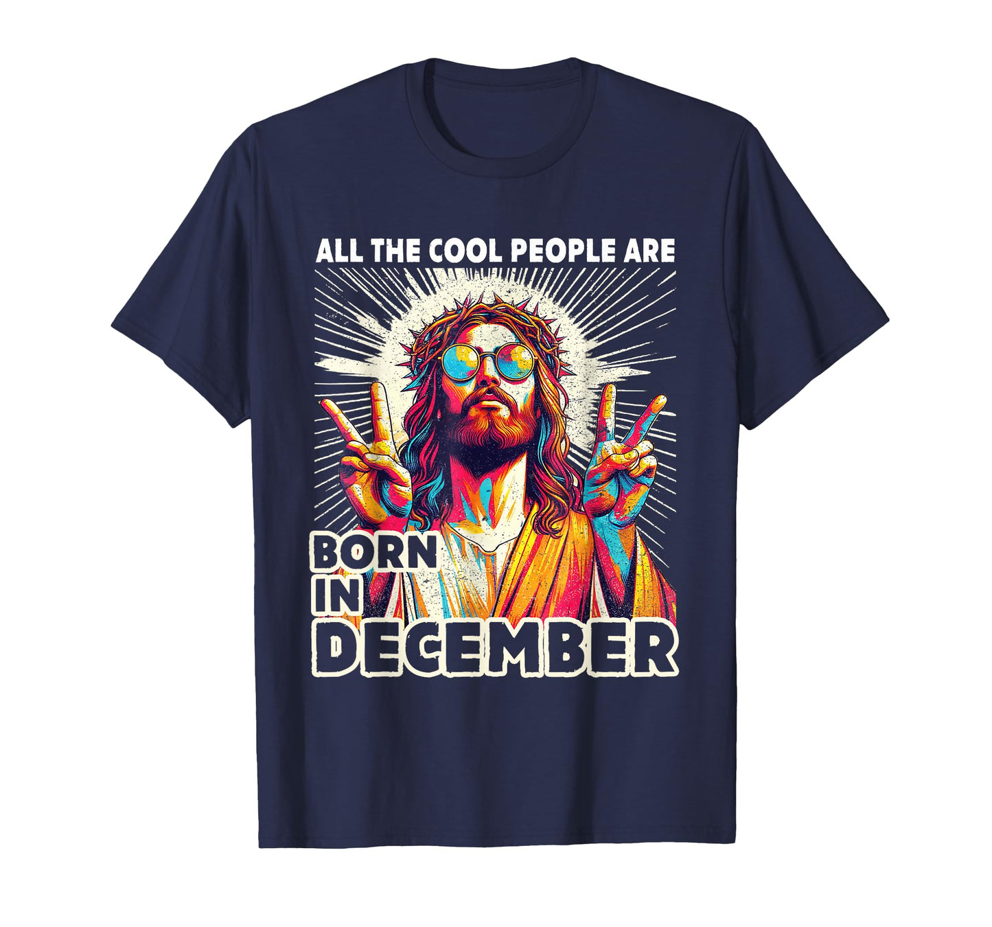 Cool People are Born in December Christian Christmas T-Shirt