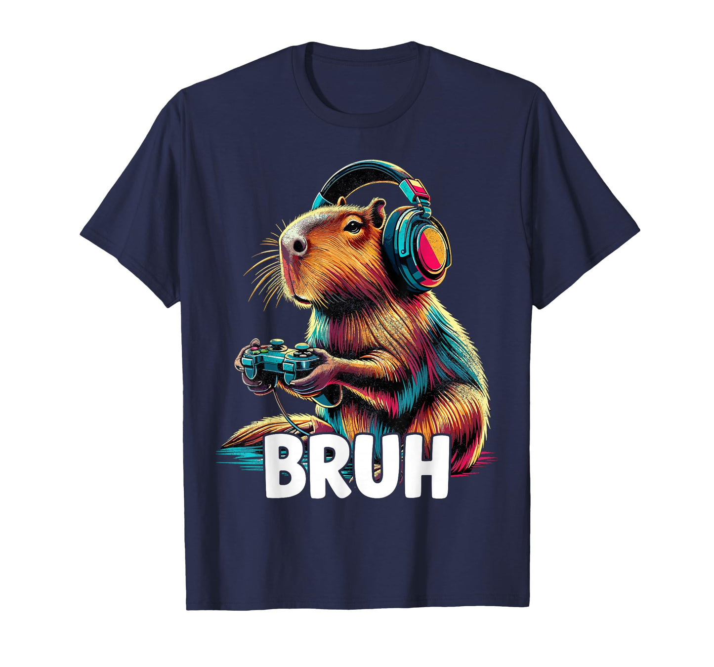 Bruh Capybaras Funny Video Games Capybara T-Shirt