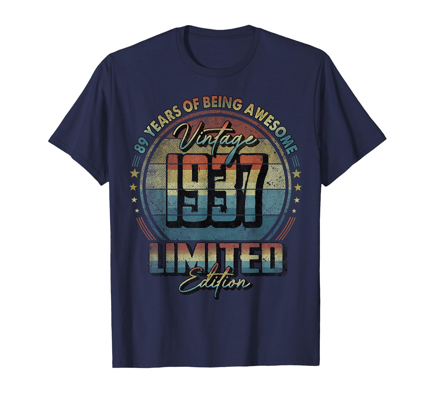 Vintage 1937 Limited Edition Shirt 89 Year Old 89th Birthday T-Shirt