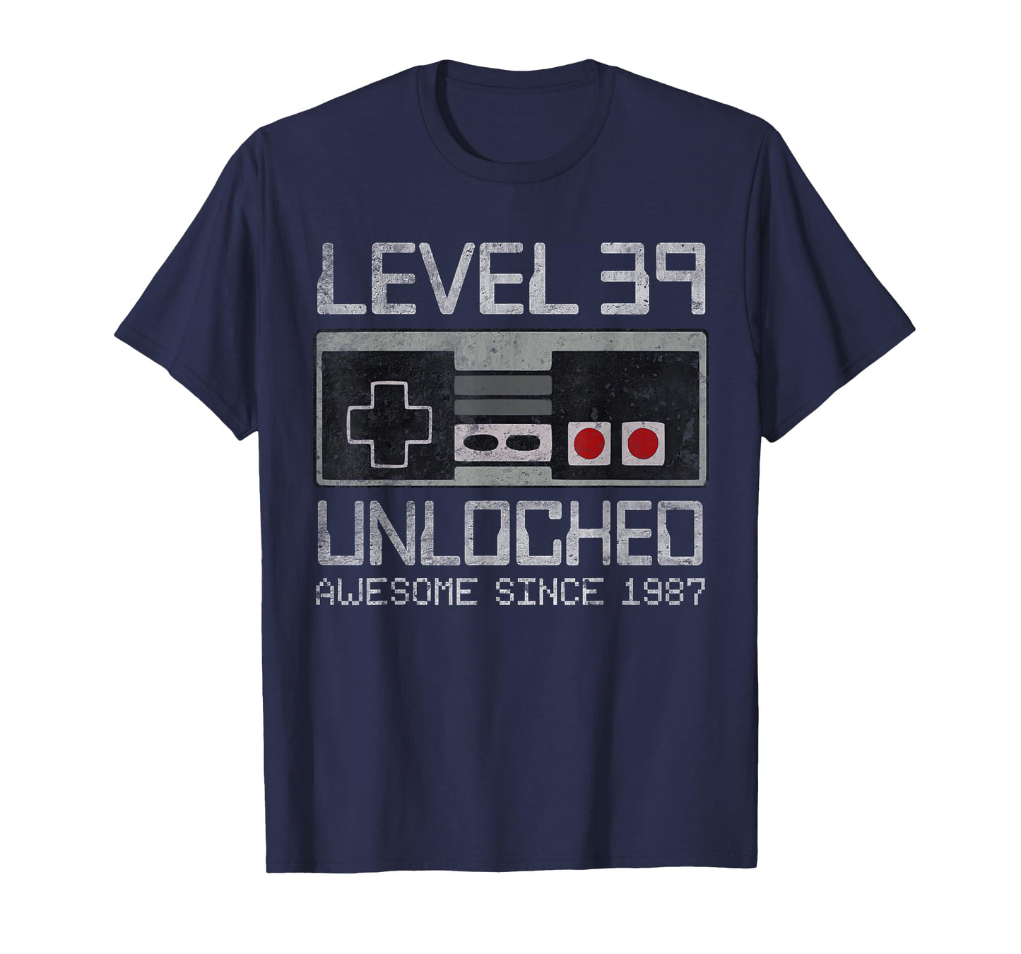 Level 39 Unlocked 39th Birthday 39 Year Old Video Gamer Men T-Shirt