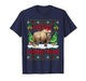 Yak Ugly Xmas Sweater Funny Yak Animal Lights Christmas T-Shirt