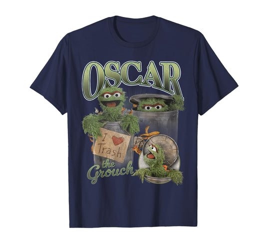 Sesame Street Oscar The Grouch Bootleg Style T-Shirt