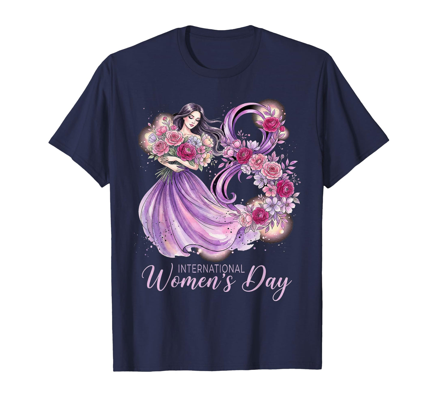 Floral Empowerment International Women’s Day 8 March 2026 T-Shirt