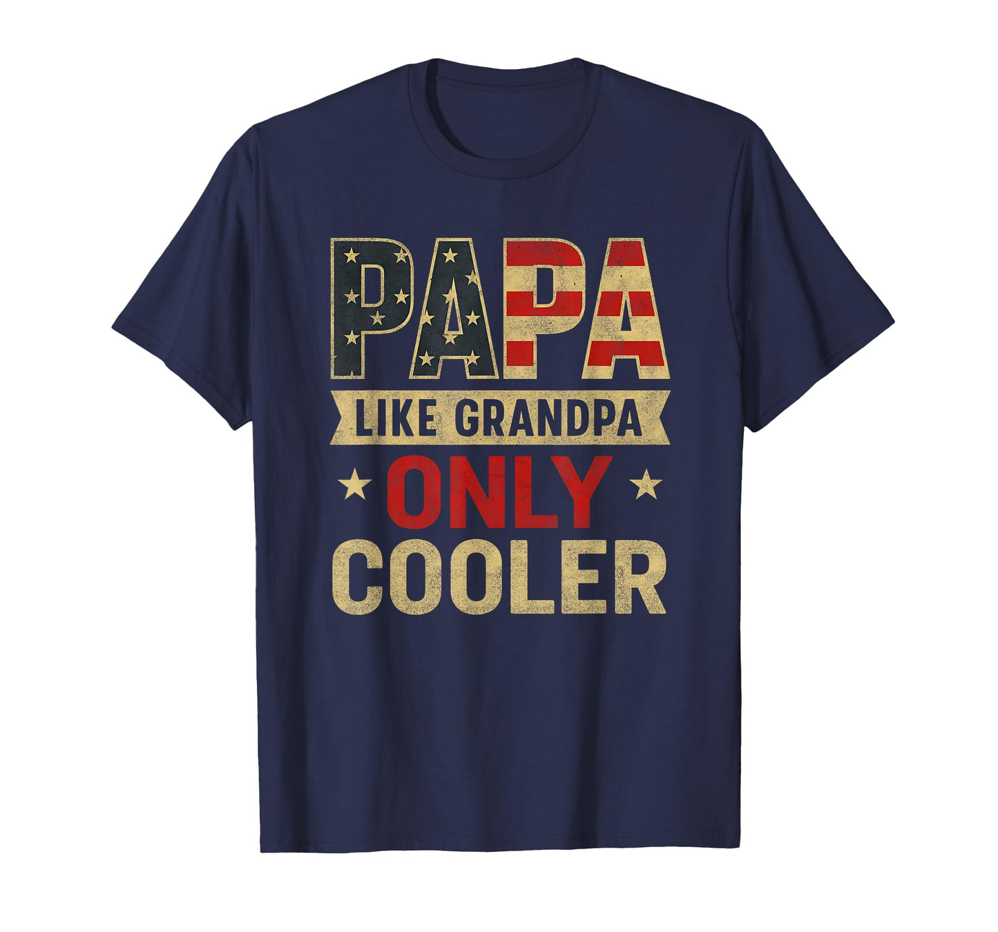 Funny Papa Art for Grandpa from Grandkids Father's Day Papa T-Shirt