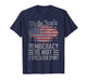 Democracy is Not A Spectator Sport Vintage America Flag T-Shirt