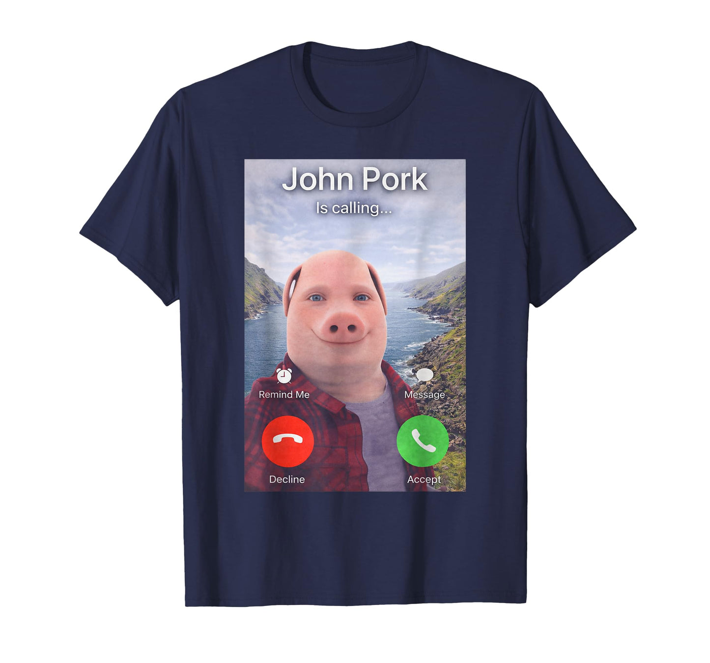 John Pork is Calling Meme Funny Gen Z Brainrot Trending Gag T-Shirt