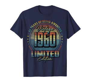 Vintage 1960 Limited Edition Shirt 66 Year Old 66th Birthday T-Shirt