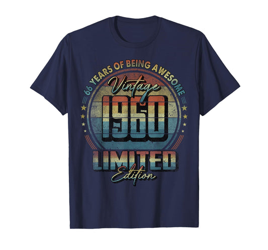 Vintage 1960 Limited Edition Shirt 66 Year Old 66th Birthday T-Shirt