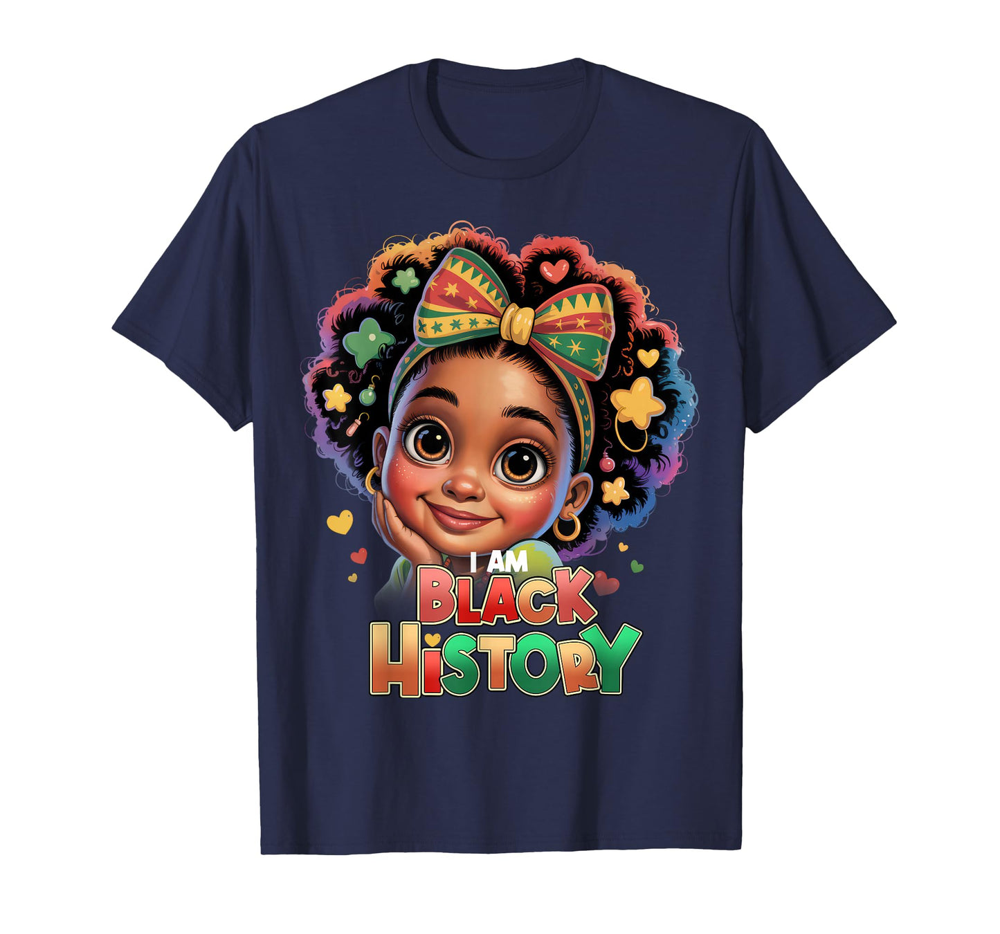 I Am Black History African Girls Toddler Black History Month T-Shirt