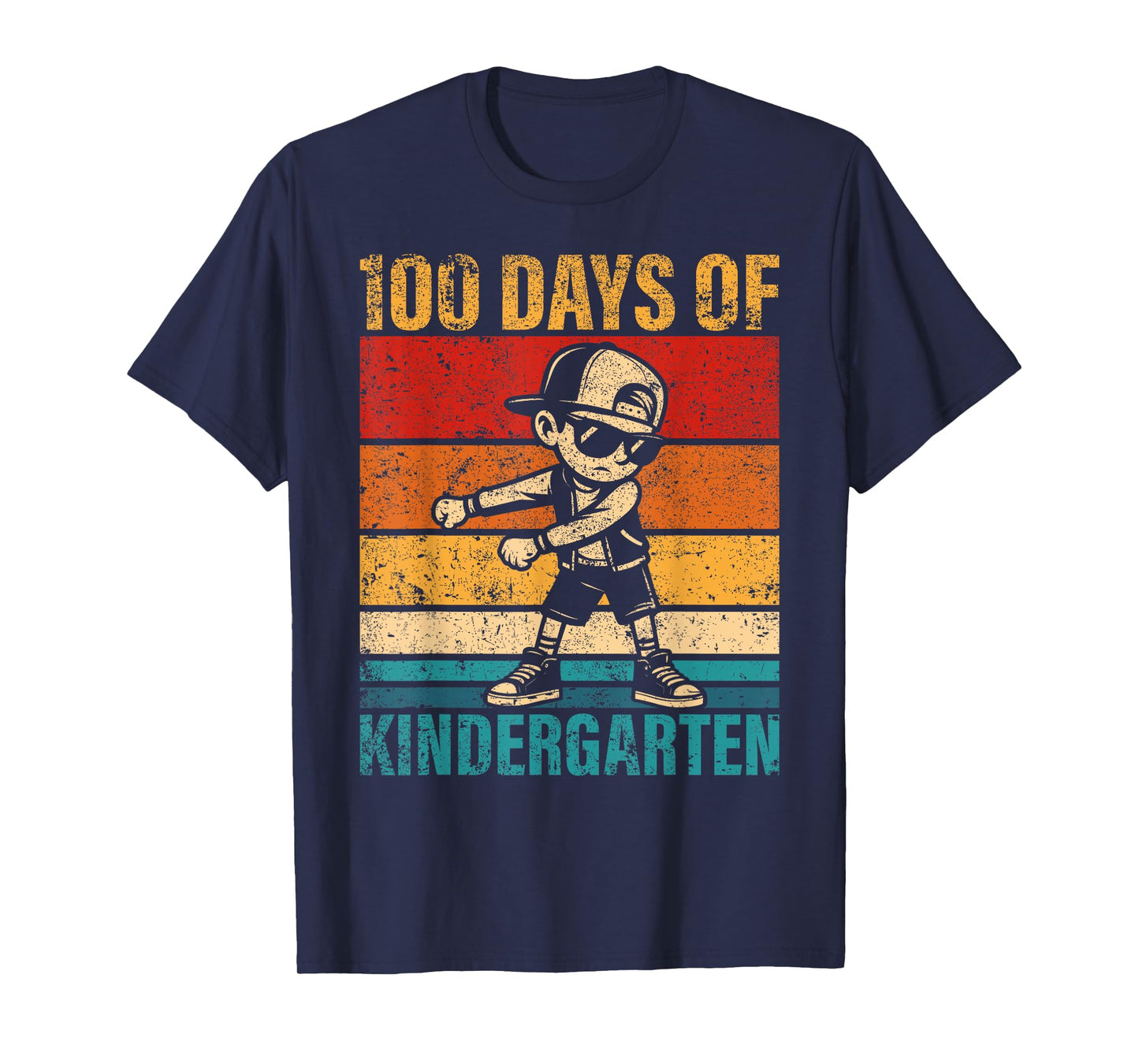Kindergarten Flossing Boy 100 Days of Kindergarten Student T-Shirt