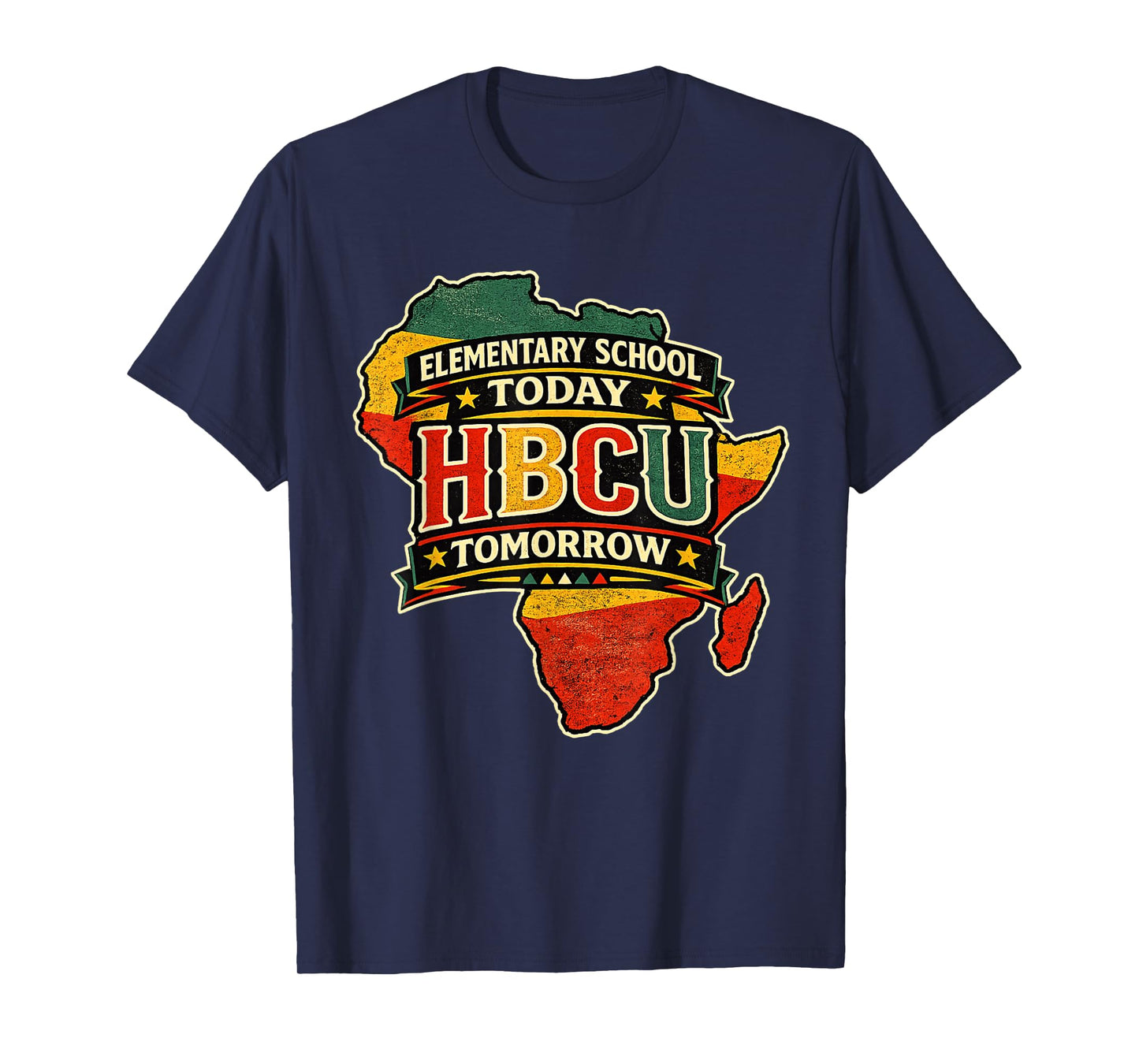 Elementary School Today HBCU Tomorrow Africa Map T-Shirt