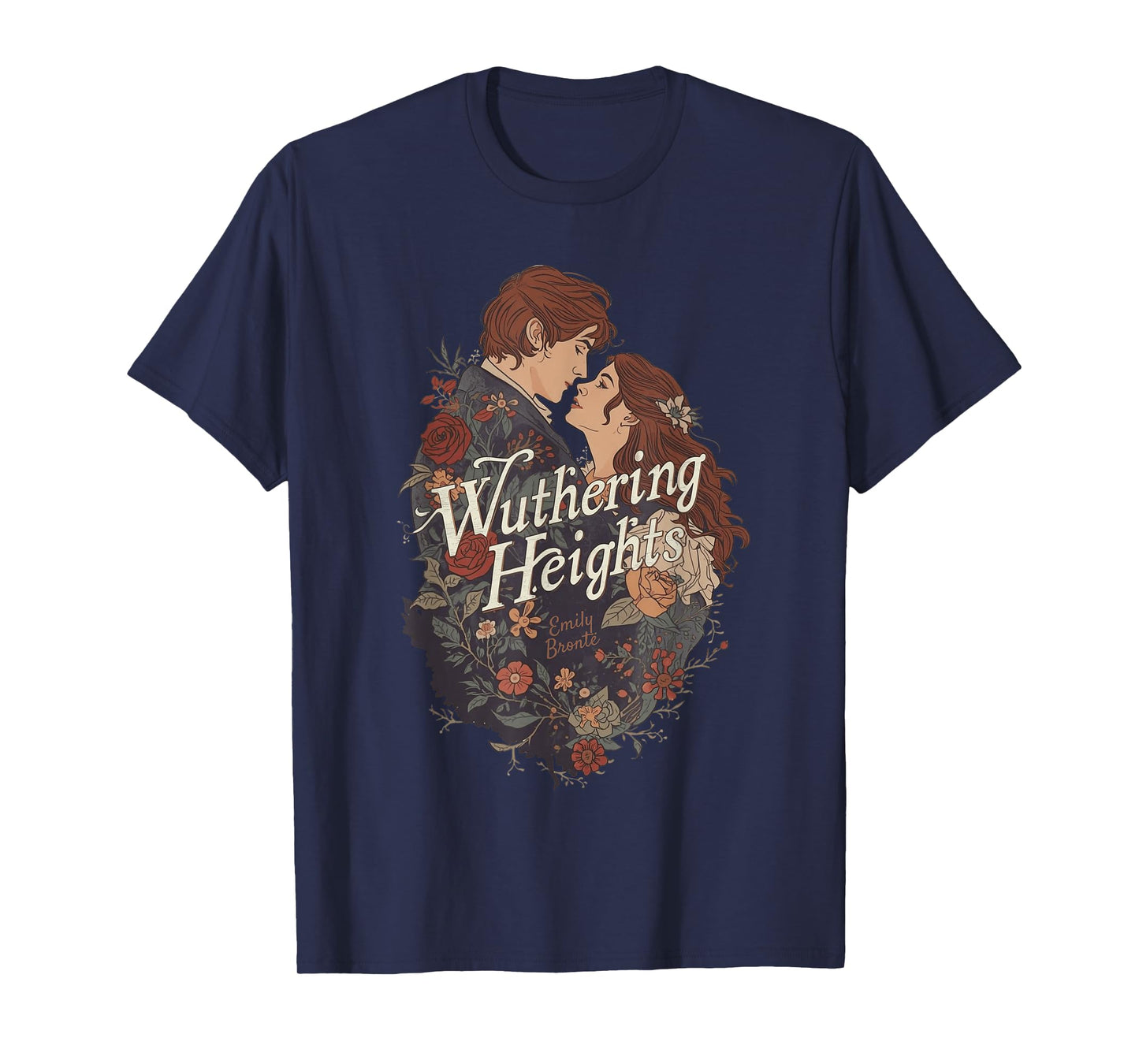 Wuthering Heights, Emily Bronte and Heathcliff Lovers T-Shirt