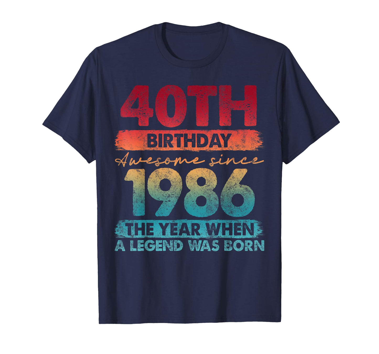 40 Year Old Gifts Vintage 1986 Limited Edition 40th Birthday T-Shirt
