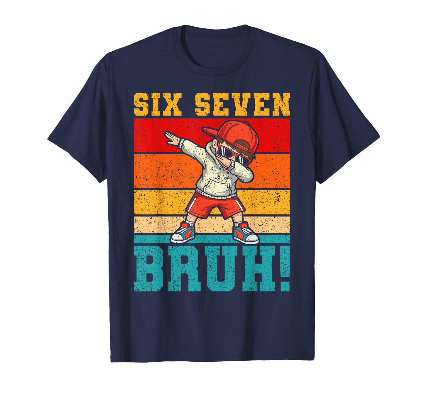 67 Six Seven Burh 6 7 Meme Dabbing Funny 6 7 Boys Kids T-Shirt