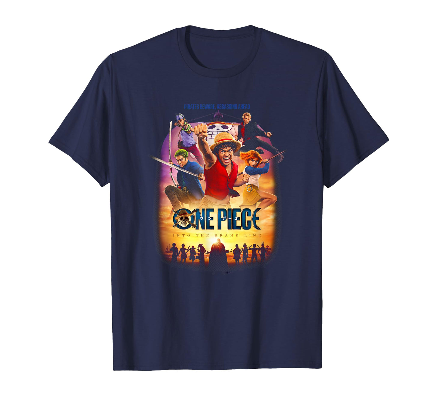Netflix One Piece Pirates Beware Officially Licensed T-Shirt