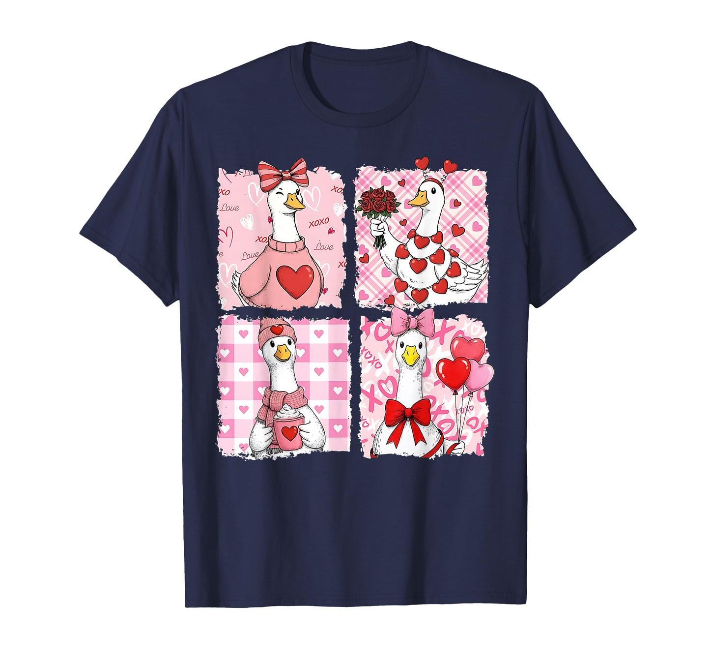 Just A Lovely Goose Cute Goose Valentine's Day T-Shirt