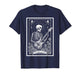 The Bass Player Bassist Guitarist Guitar Tarot Card Skeleton T-Shirt