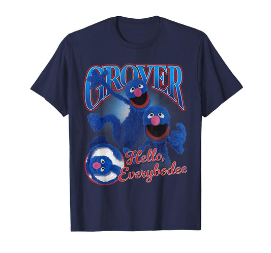 Sesame Street Grover Bootleg Style T-Shirt