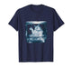 Retro Futuristic Cat Smoking Inside a Vintage CRT TV 80s 90s T-Shirt