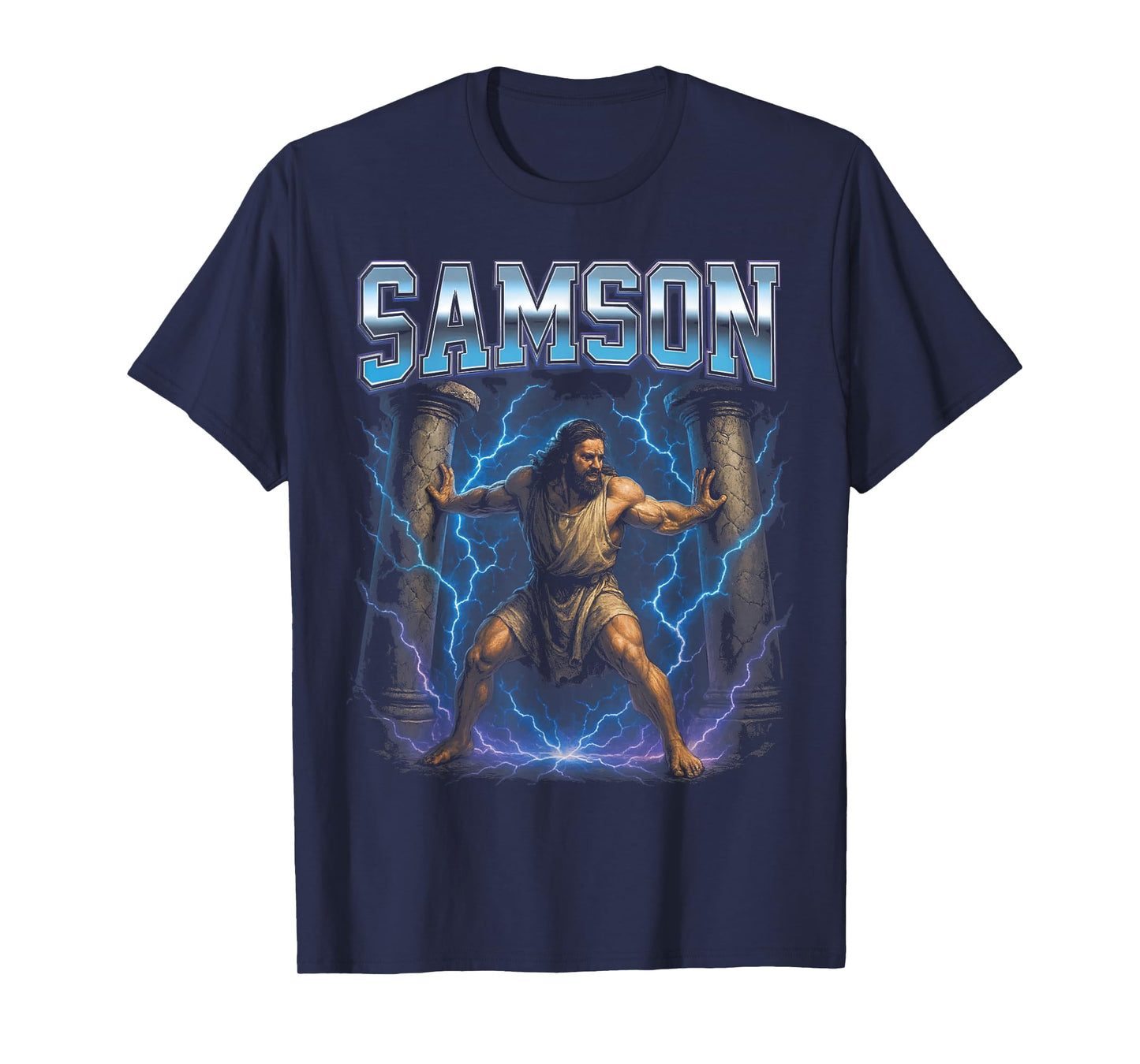 Funny Samson Cringy Meme Overloaded Christian T-Shirt