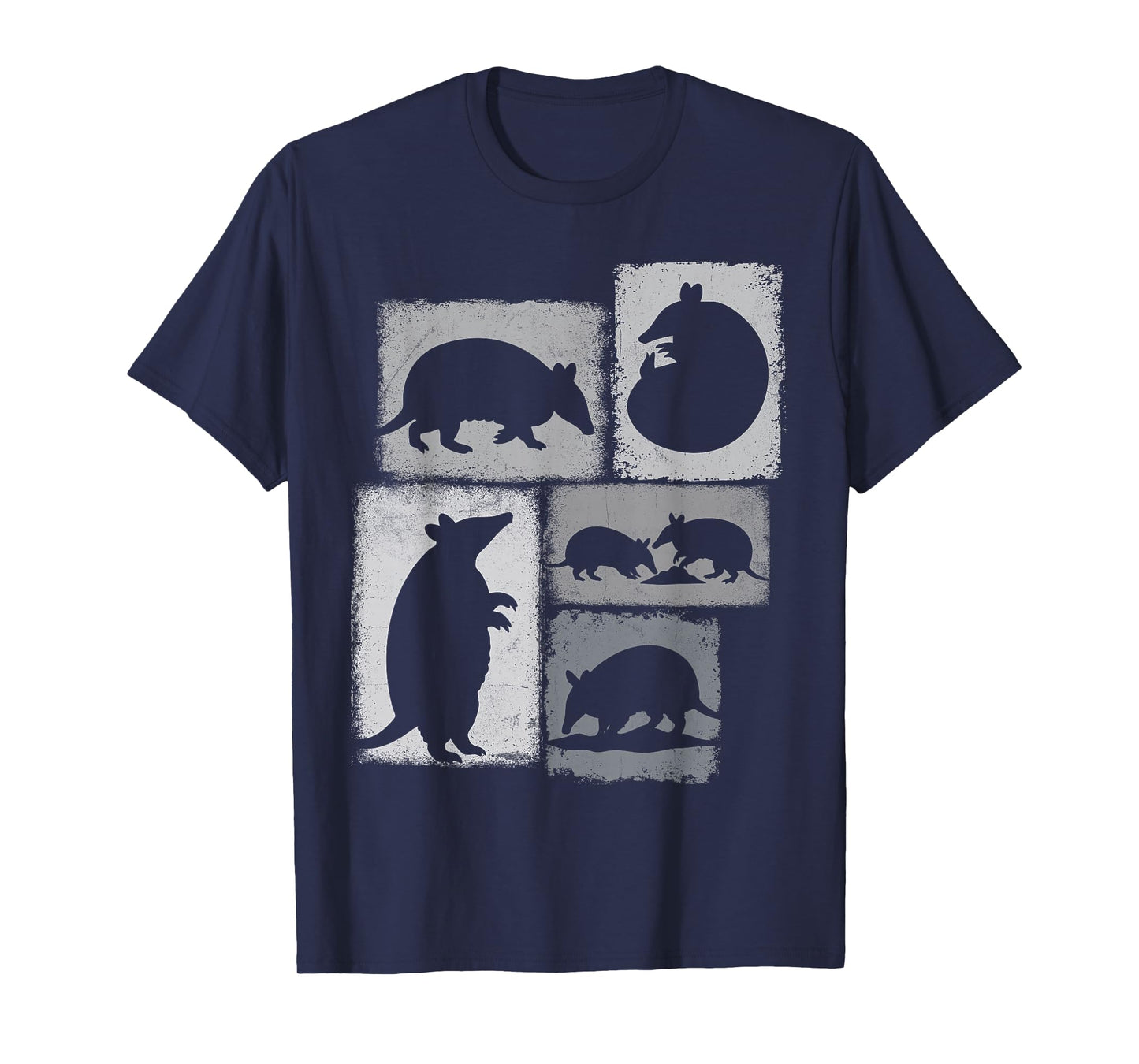 Armadillo Vintage Collage Wildlife Lover T-Shirt