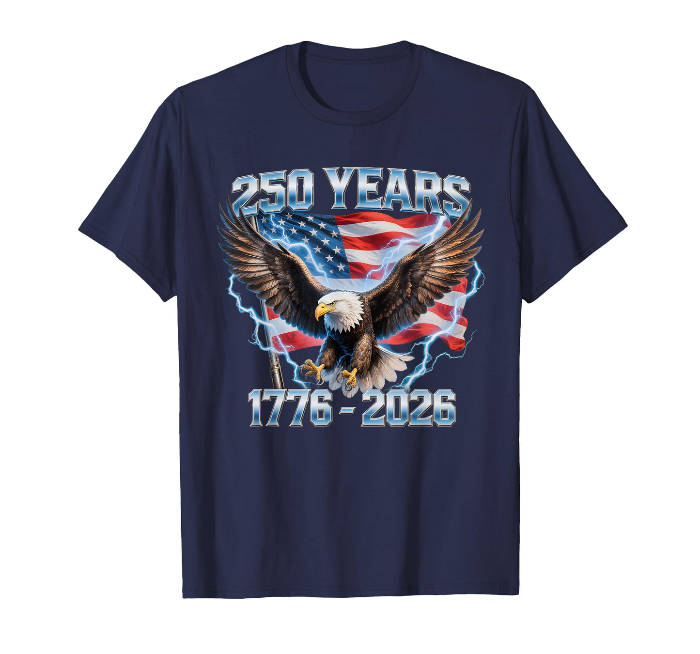 American Bald Eagle 1776-2026 250 Anniversary USA T-Shirt